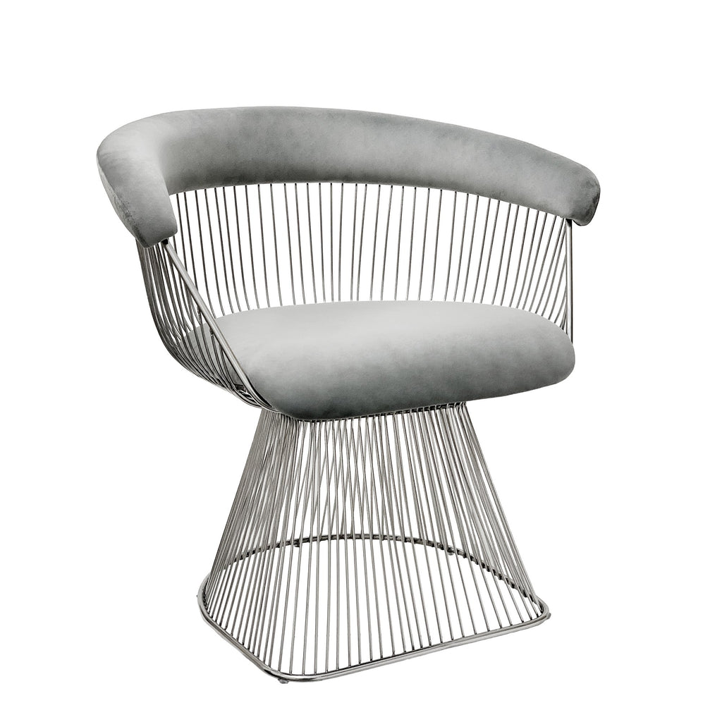 Strand Chair, Gray/Silver