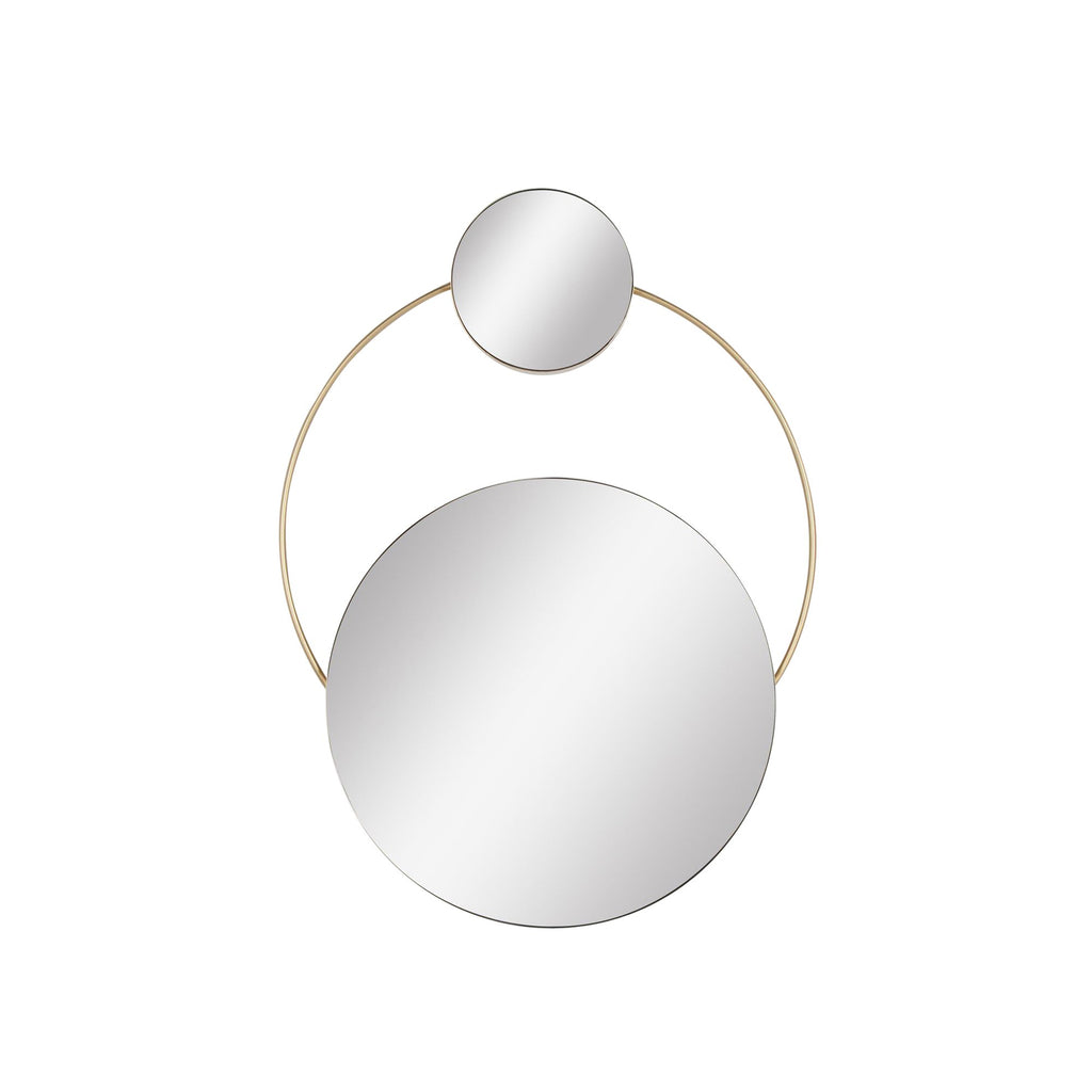 Metal 33"H Wall Mirror, Gold, Wb
