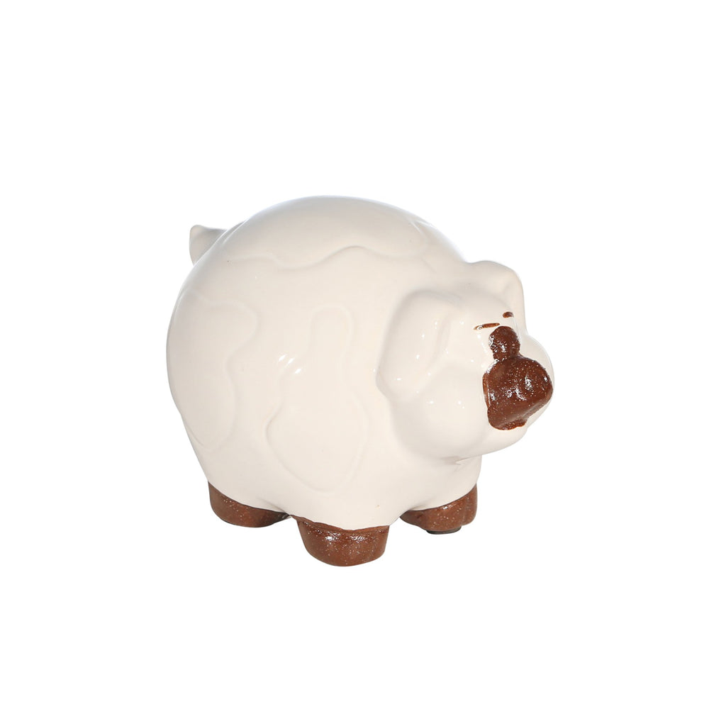 Ceramic 4" Barn Pig, Ivory