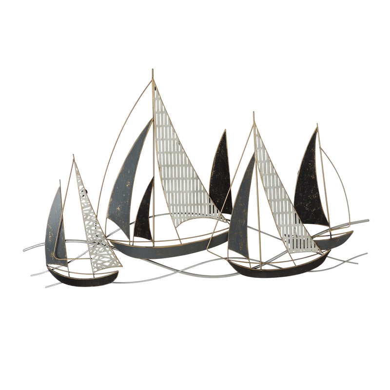 Metal 36" Boat Wall Accent, Multi