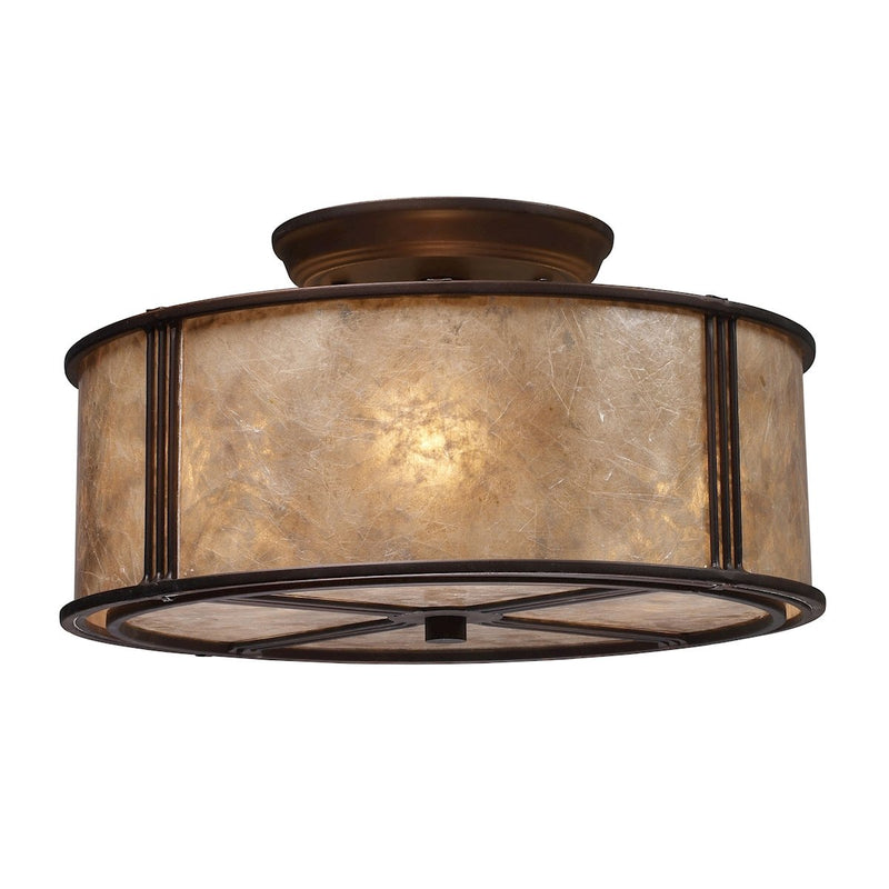 Barringer - Semi Flush Mount - Aged Bronze