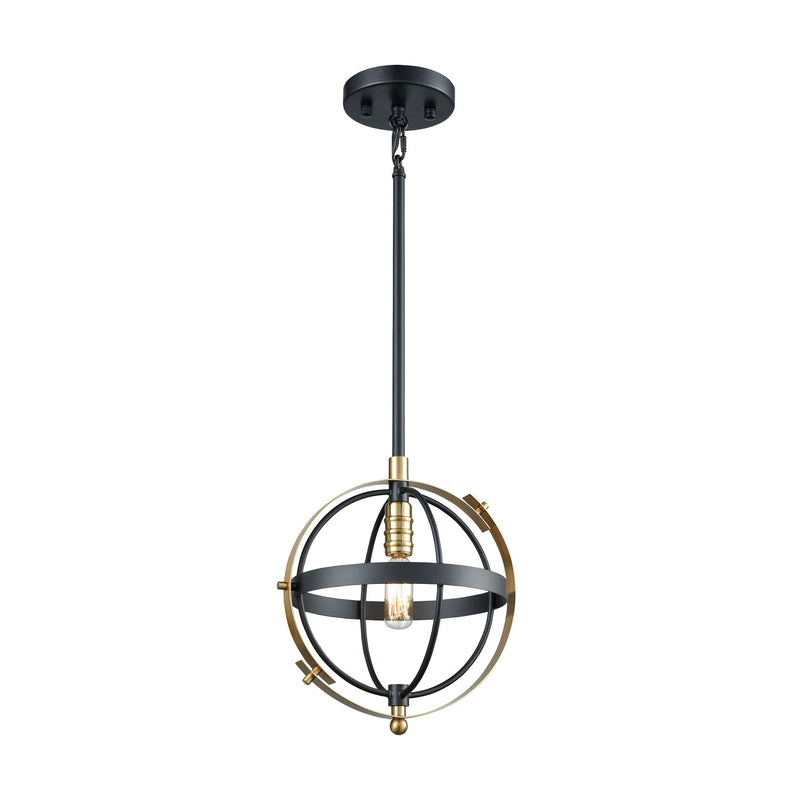 Caldwell - Mini Pendant - Matte Black, Satin Brass, Satin Brass