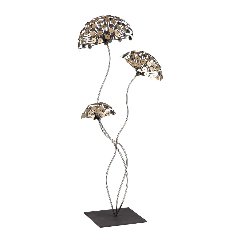 153-010 Dandelion Metal Sculpture - Free Shipping!, Sculpture, Dimond Home, - ReeceFurniture.com - Free Local Pick Ups: Frankenmuth, MI, Indianapolis, IN, Chicago Ridge, IL, and Detroit, MI