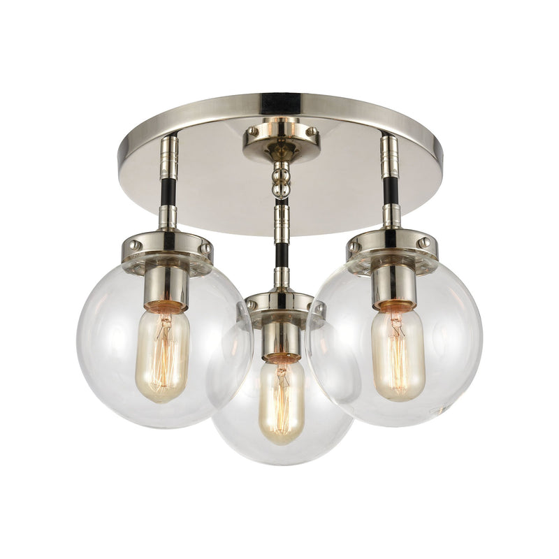 Boudreaux - Semi Flush Mount - Matte Black, Polished Nickel, Polished Nickel