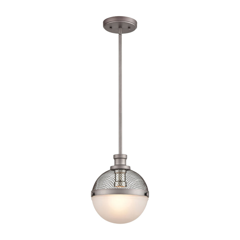 Calabria - Mini Pendant - Weathered Zinc, Polished Nickel, Polished Nickel