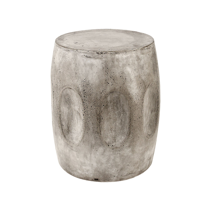 157-017 Wotran Waxed Concrete Stool - Free Shipping!, Stool, Dimond Home, - ReeceFurniture.com - Free Local Pick Ups: Frankenmuth, MI, Indianapolis, IN, Chicago Ridge, IL, and Detroit, MI