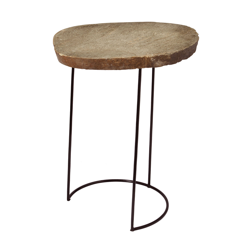 159-009 Stone Slab And Wire Frame Table - Tall - Free Shipping!, Table, Dimond Home, - ReeceFurniture.com - Free Local Pick Ups: Frankenmuth, MI, Indianapolis, IN, Chicago Ridge, IL, and Detroit, MI