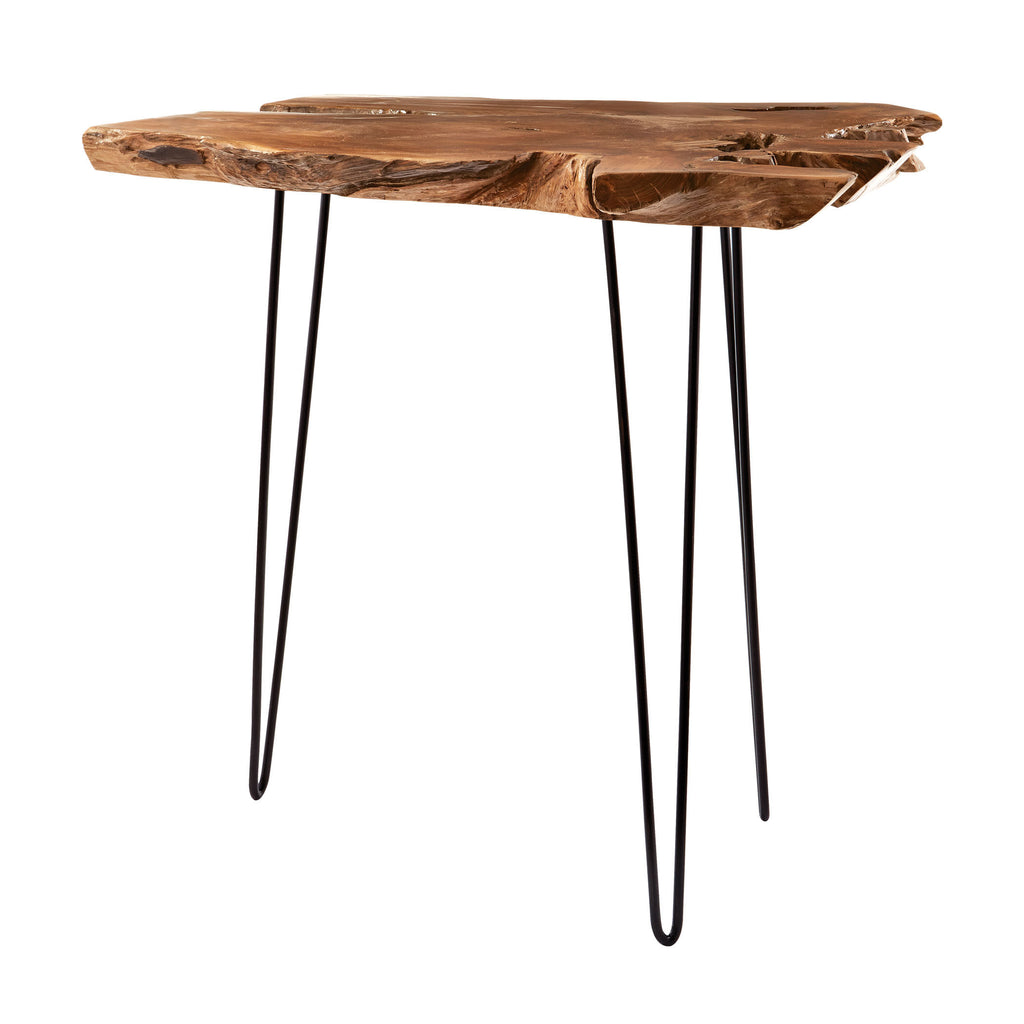 162-022 Natural Teak Slab Bar - Free Shipping!, Table, Dimond Home, - ReeceFurniture.com - Free Local Pick Ups: Frankenmuth, MI, Indianapolis, IN, Chicago Ridge, IL, and Detroit, MI