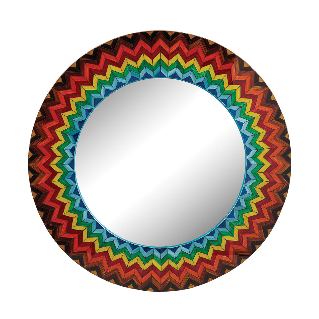 163-002 Vibrant Multi Starburst Mirror - Free Shipping!, Mirror, Dimond Home, - ReeceFurniture.com - Free Local Pick Ups: Frankenmuth, MI, Indianapolis, IN, Chicago Ridge, IL, and Detroit, MI