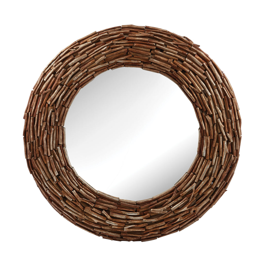 163-004 Round Twig Mirror - Free Shipping!, Mirror, Dimond Home, - ReeceFurniture.com - Free Local Pick Ups: Frankenmuth, MI, Indianapolis, IN, Chicago Ridge, IL, and Detroit, MI