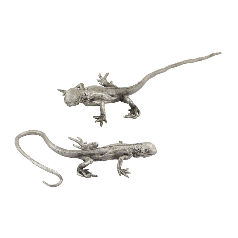 165-006/S2 Hand Forged Long Tail Silver Lizard - Free Shipping!, Accessory, Dimond Home, - ReeceFurniture.com - Free Local Pick Ups: Frankenmuth, MI, Indianapolis, IN, Chicago Ridge, IL, and Detroit, MI