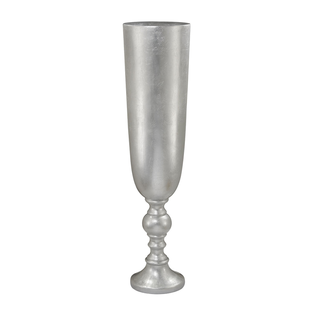 166-002 Narrow Urn Silver Leaf Planter - Free Shipping!, Planter, Dimond Home, - ReeceFurniture.com - Free Local Pick Ups: Frankenmuth, MI, Indianapolis, IN, Chicago Ridge, IL, and Detroit, MI