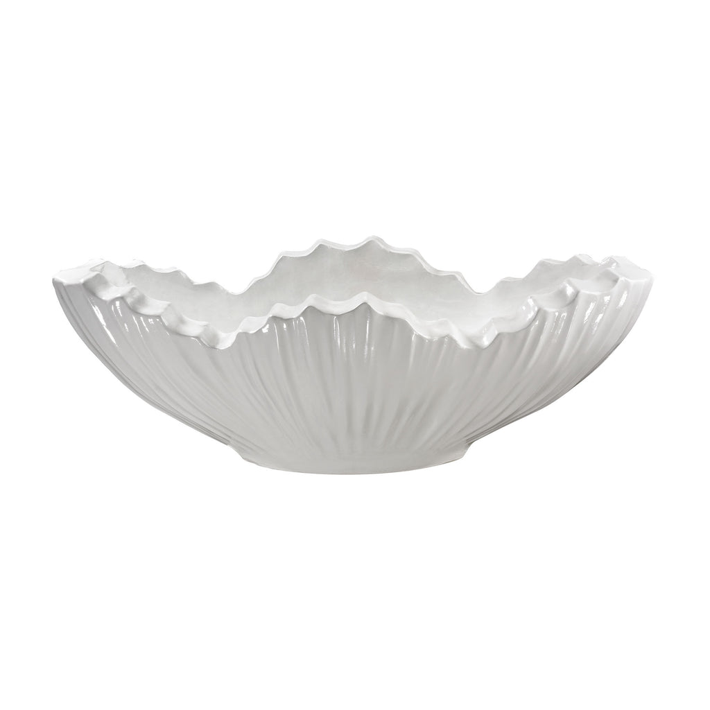 166-014 Poppy Planter - White - Free Shipping!, Planter, Dimond Home, - ReeceFurniture.com - Free Local Pick Ups: Frankenmuth, MI, Indianapolis, IN, Chicago Ridge, IL, and Detroit, MI