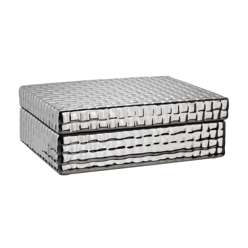 167-006 Textured Ceramic Jewelry Box, Box/Canister, Dimond Home, - ReeceFurniture.com - Free Local Pick Ups: Frankenmuth, MI, Indianapolis, IN, Chicago Ridge, IL, and Detroit, MI