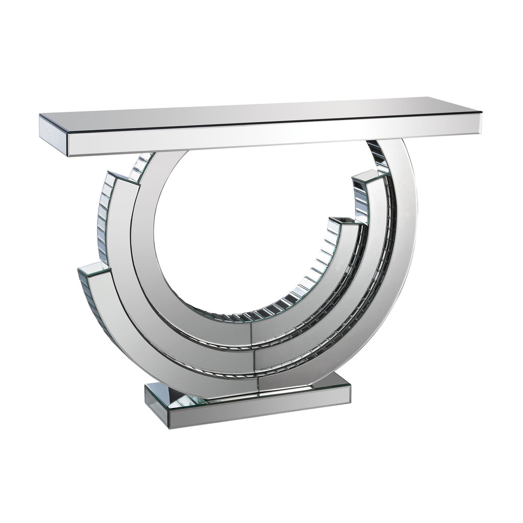 173-014 Layered Crescent Mirrored Console - Free Shipping!, Console, Dimond Home, - ReeceFurniture.com - Free Local Pick Ups: Frankenmuth, MI, Indianapolis, IN, Chicago Ridge, IL, and Detroit, MI