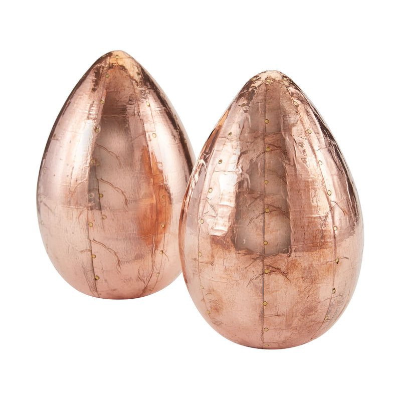 178-026/S2 Copper Metallic Eggs, Accessory, Dimond Home, - ReeceFurniture.com - Free Local Pick Ups: Frankenmuth, MI, Indianapolis, IN, Chicago Ridge, IL, and Detroit, MI