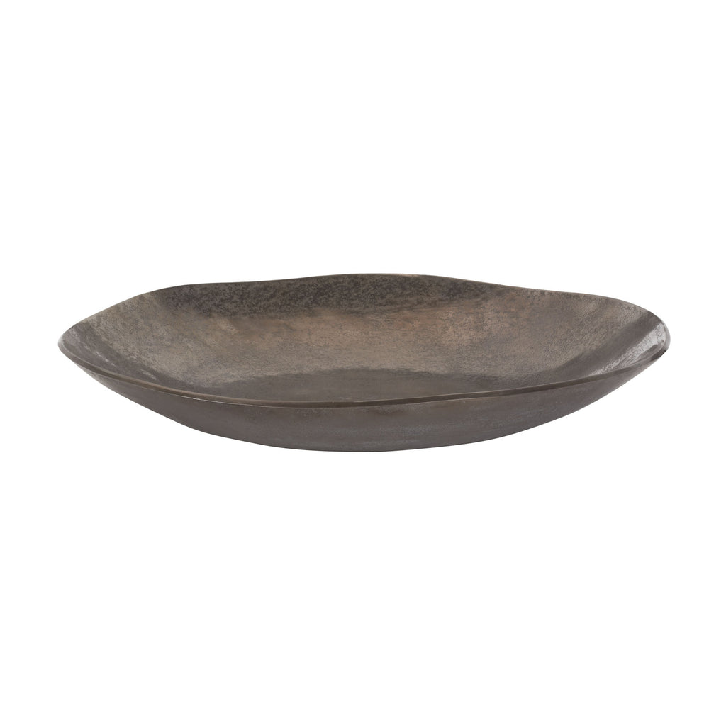 179014 Gunmetal Cement Dish - Free Shipping!, Dish, Dimond Home, - ReeceFurniture.com - Free Local Pick Ups: Frankenmuth, MI, Indianapolis, IN, Chicago Ridge, IL, and Detroit, MI