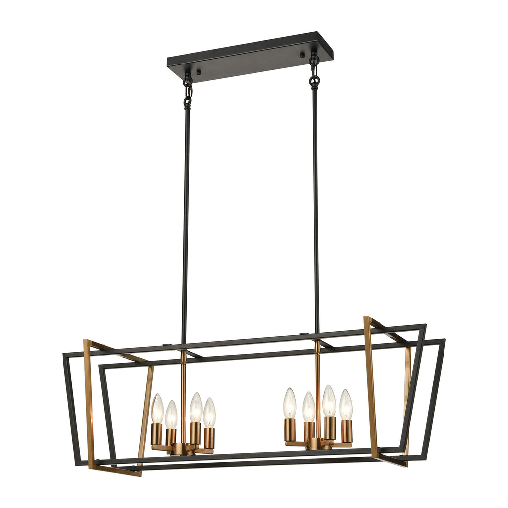 Bridgette - Island Light - Matte Black, Satin Brass, Satin Brass