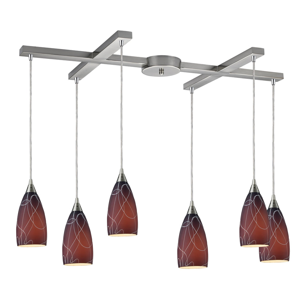 Abstraction - Chandelier - Brown