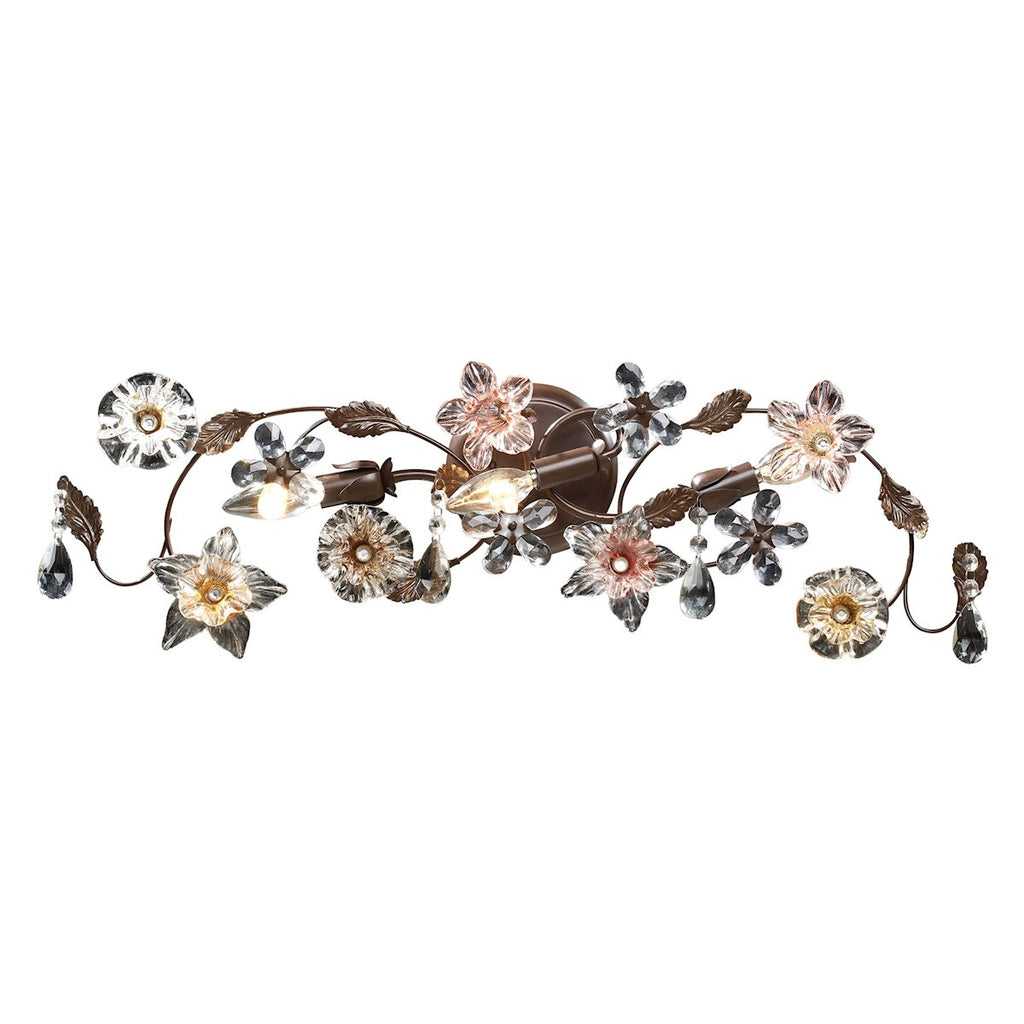 Cristallo Fiore - Vanity Light - Deep Rust