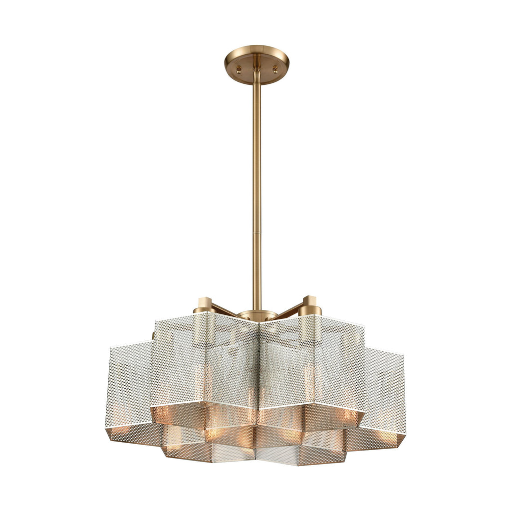 Compartir - Chandelier - Polished Nickel, Satin Brass, Satin Brass