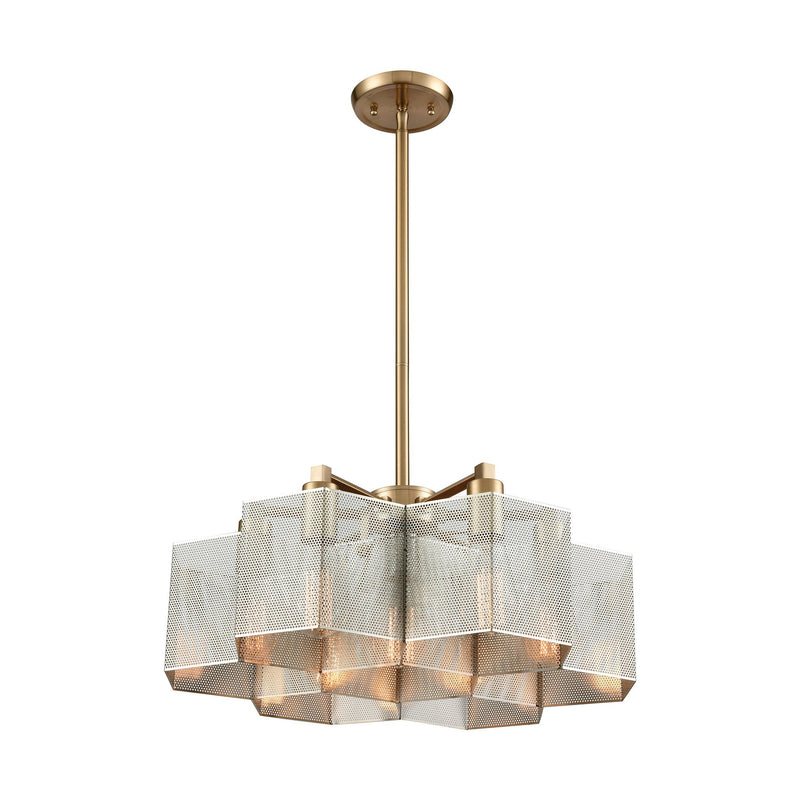 Compartir - Chandelier - Polished Nickel, Satin Brass, Satin Brass