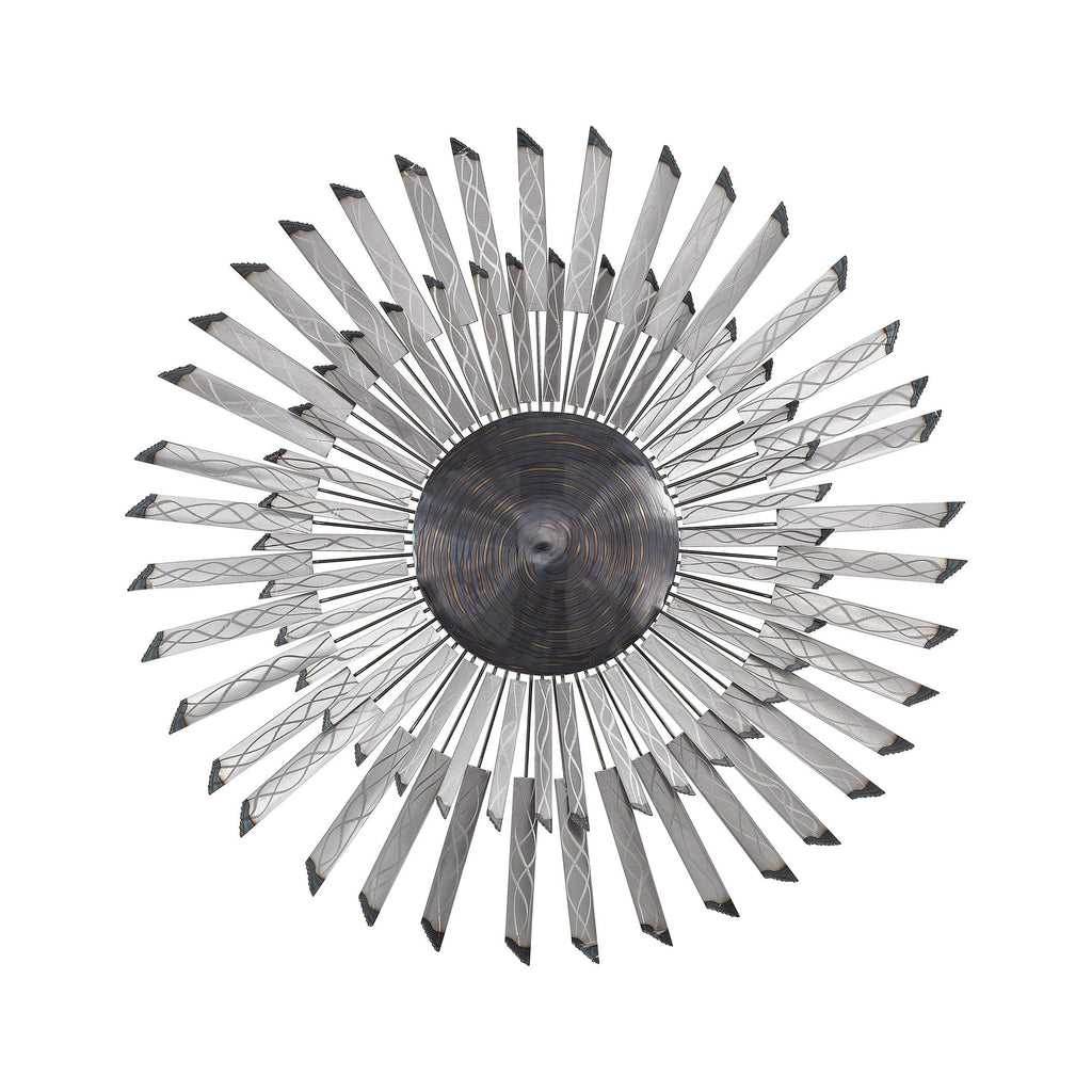 2153-021 Phantom Wall Decor In Petroleum Swirl And Gloss Aluminum - Free Shipping!, Wall Decor, Dimond Home, - ReeceFurniture.com - Free Local Pick Ups: Frankenmuth, MI, Indianapolis, IN, Chicago Ridge, IL, and Detroit, MI