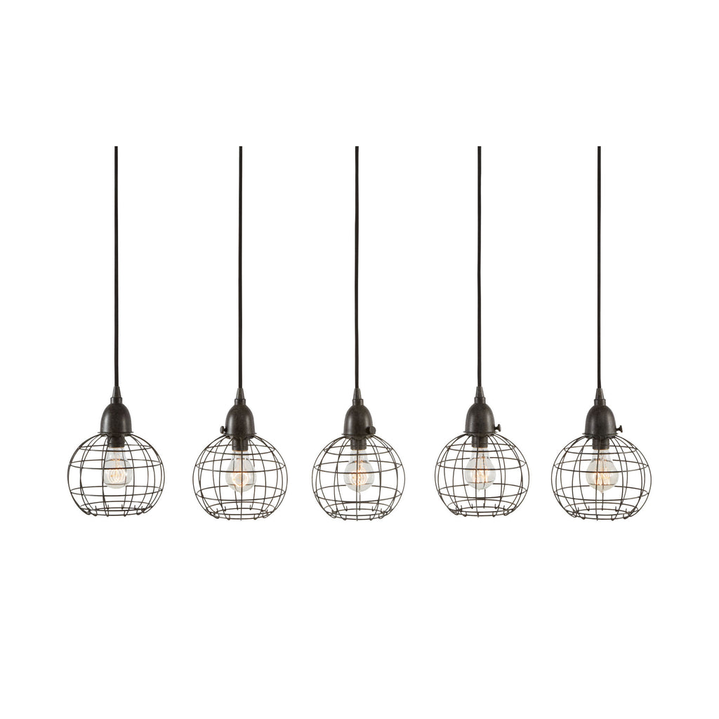 225064 5 Light Wire Ball Pendant In Brown, Pendant, Dimond Home, - ReeceFurniture.com - Free Local Pick Ups: Frankenmuth, MI, Indianapolis, IN, Chicago Ridge, IL, and Detroit, MI