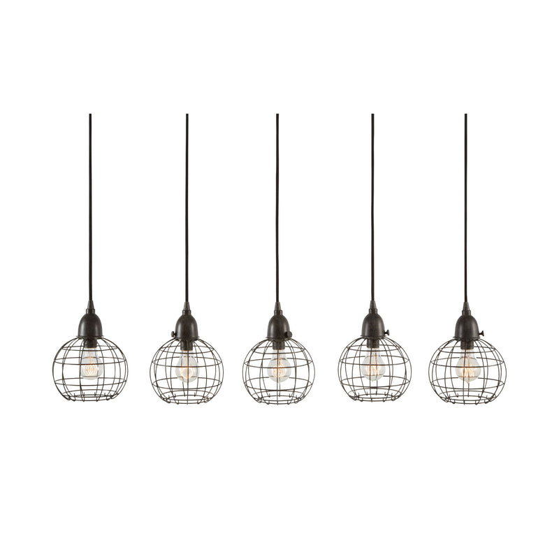 225064 5 Light Wire Ball Pendant In Brown, Pendant, Dimond Home, - ReeceFurniture.com - Free Local Pick Ups: Frankenmuth, MI, Indianapolis, IN, Chicago Ridge, IL, and Detroit, MI