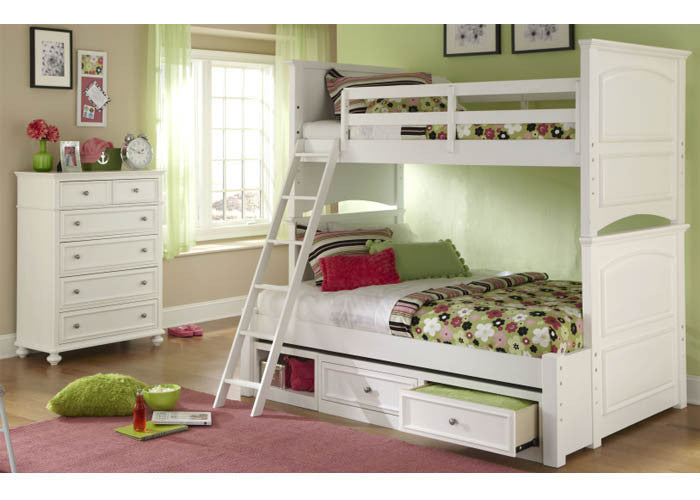 2830 Madison - Twin Over Twin Bunk With Underbed Storage Drawer, Youth Bedroom, Legacy Classic Kids, - ReeceFurniture.com - Free Local Pick Ups: Frankenmuth, MI, Indianapolis, IN, Chicago Ridge, IL, and Detroit, MI