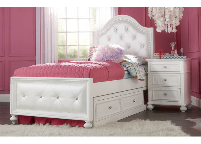 2830 Madison - Complete Upholstered Bed - Full With Underbed Storage Drawer, Youth Bedroom, Legacy Classic Kids, - ReeceFurniture.com - Free Local Pick Ups: Frankenmuth, MI, Indianapolis, IN, Chicago Ridge, IL, and Detroit, MI