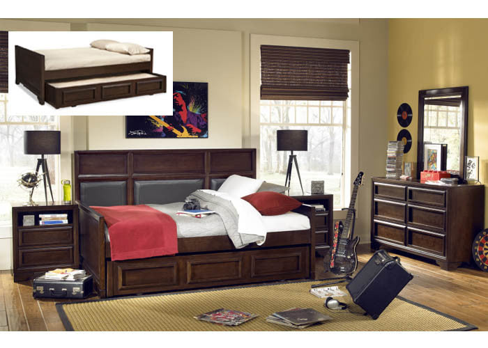 2970 Benchmark - Complete Open Back Daybed With Trundle - Twin (Photo Insert), Youth Bedroom, Legacy Classic Kids, - ReeceFurniture.com - Free Local Pick Ups: Frankenmuth, MI, Indianapolis, IN, Chicago Ridge, IL, and Detroit, MI