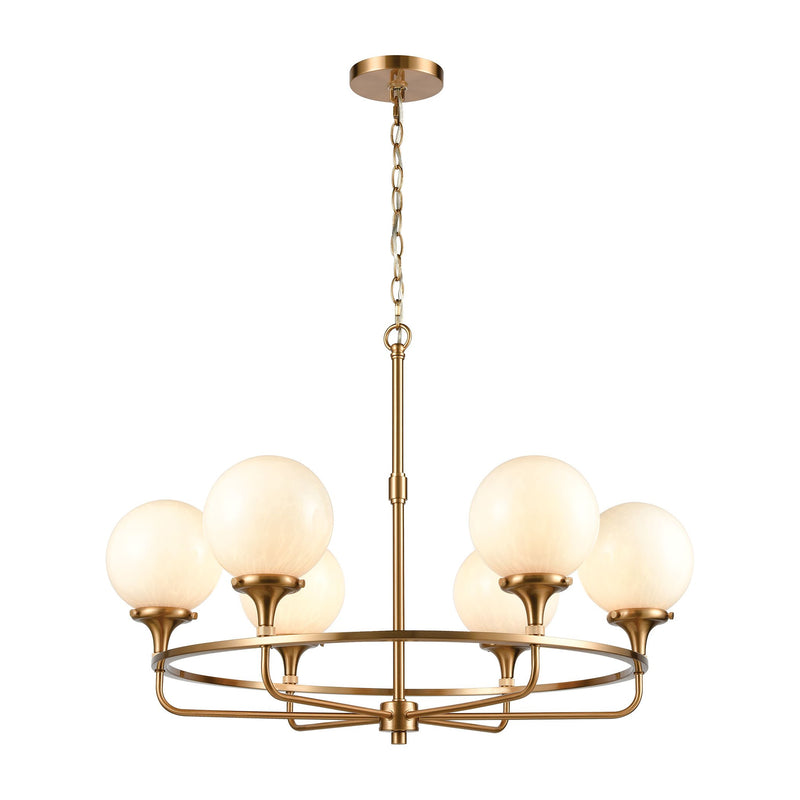 Beverly Hills - Chandelier - Satin Brass
