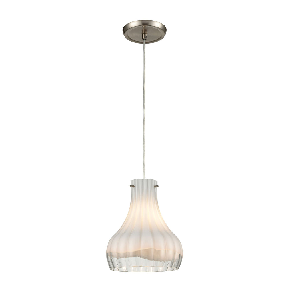 Coastal Scallop - Mini Pendant - Satin Nickel