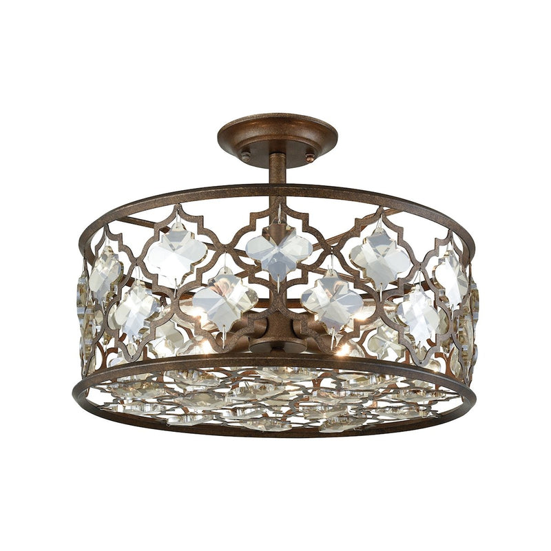 Armand - Semi Flush Mount - Weathered Bronze