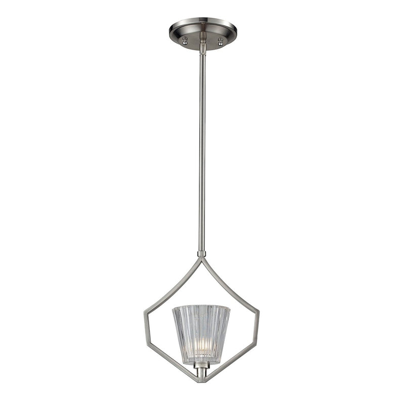 Calais - Mini Pendant - Satin Nickel