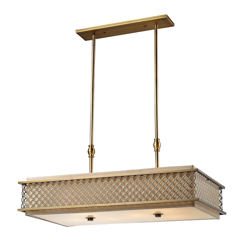 Chester - Chandelier - Brushed Antique Brass