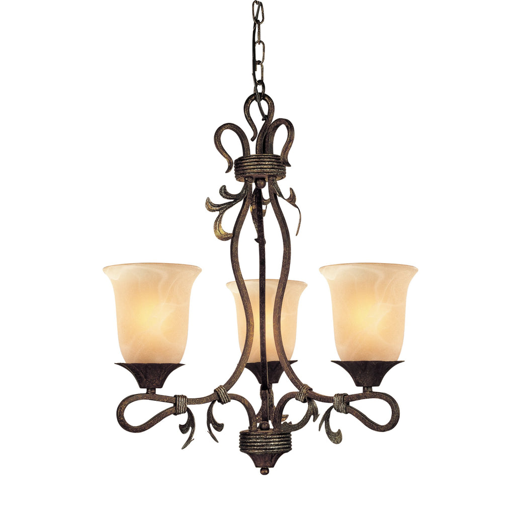 Acanthus - Chandelier - Rusty Bronze