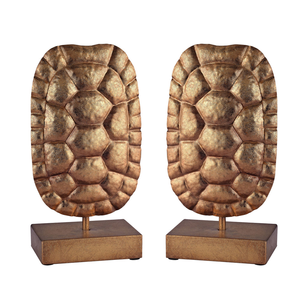 3138-218/S2 Gold Turtle Shells on Stand, Accessory, Sterling, - ReeceFurniture.com - Free Local Pick Ups: Frankenmuth, MI, Indianapolis, IN, Chicago Ridge, IL, and Detroit, MI