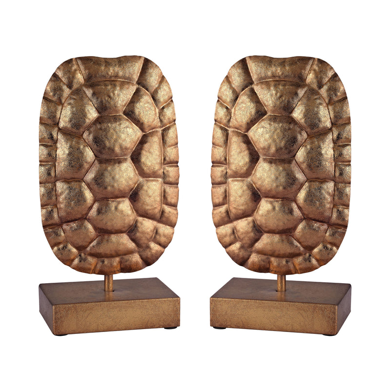 3138-218/S2 Gold Turtle Shells on Stand, Accessory, Sterling, - ReeceFurniture.com - Free Local Pick Ups: Frankenmuth, MI, Indianapolis, IN, Chicago Ridge, IL, and Detroit, MI