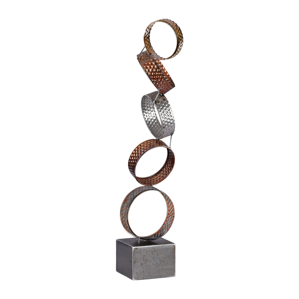 3138-231 Heavy Metal Ring Sculpture, Sculpture, Sterling, - ReeceFurniture.com - Free Local Pick Ups: Frankenmuth, MI, Indianapolis, IN, Chicago Ridge, IL, and Detroit, MI