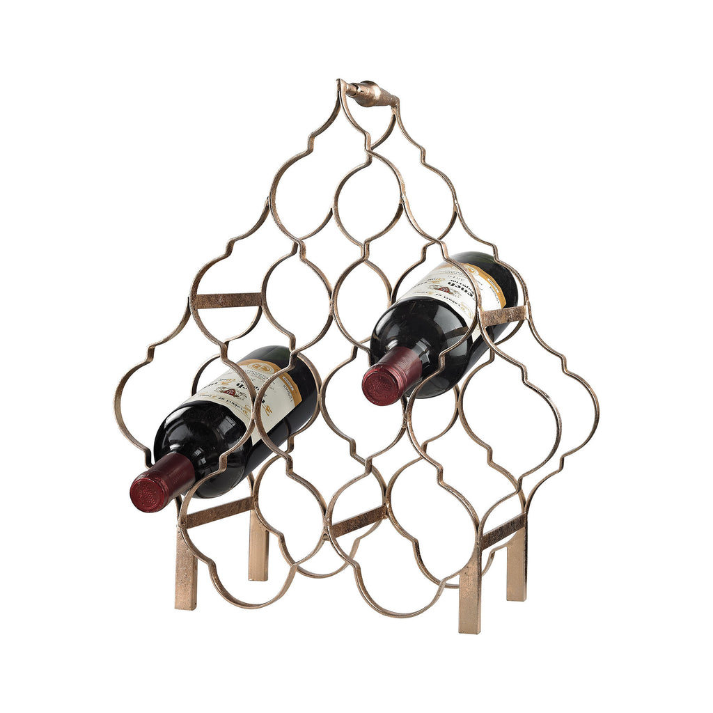 3138-233 Quatrefoil Wine Rack, Wine Rack, Sterling, - ReeceFurniture.com - Free Local Pick Ups: Frankenmuth, MI, Indianapolis, IN, Chicago Ridge, IL, and Detroit, MI