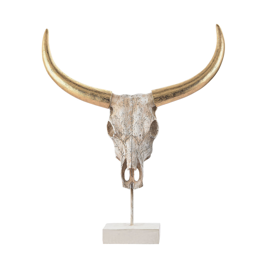 3138-242 Small Buffalo Skull, Accessory, Sterling, - ReeceFurniture.com - Free Local Pick Ups: Frankenmuth, MI, Indianapolis, IN, Chicago Ridge, IL, and Detroit, MI