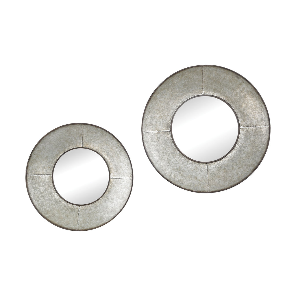 3138-261/S2 Choptank Metal Framed Wall Mirrors In Oxidized Aluminum - Set of 2, Mirror, Sterling, - ReeceFurniture.com - Free Local Pick Ups: Frankenmuth, MI, Indianapolis, IN, Chicago Ridge, IL, and Detroit, MI