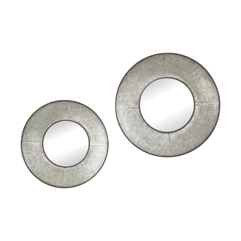 3138-261/S2 Choptank Metal Framed Wall Mirrors In Oxidized Aluminum - Set of 2, Mirror, Sterling, - ReeceFurniture.com - Free Local Pick Ups: Frankenmuth, MI, Indianapolis, IN, Chicago Ridge, IL, and Detroit, MI