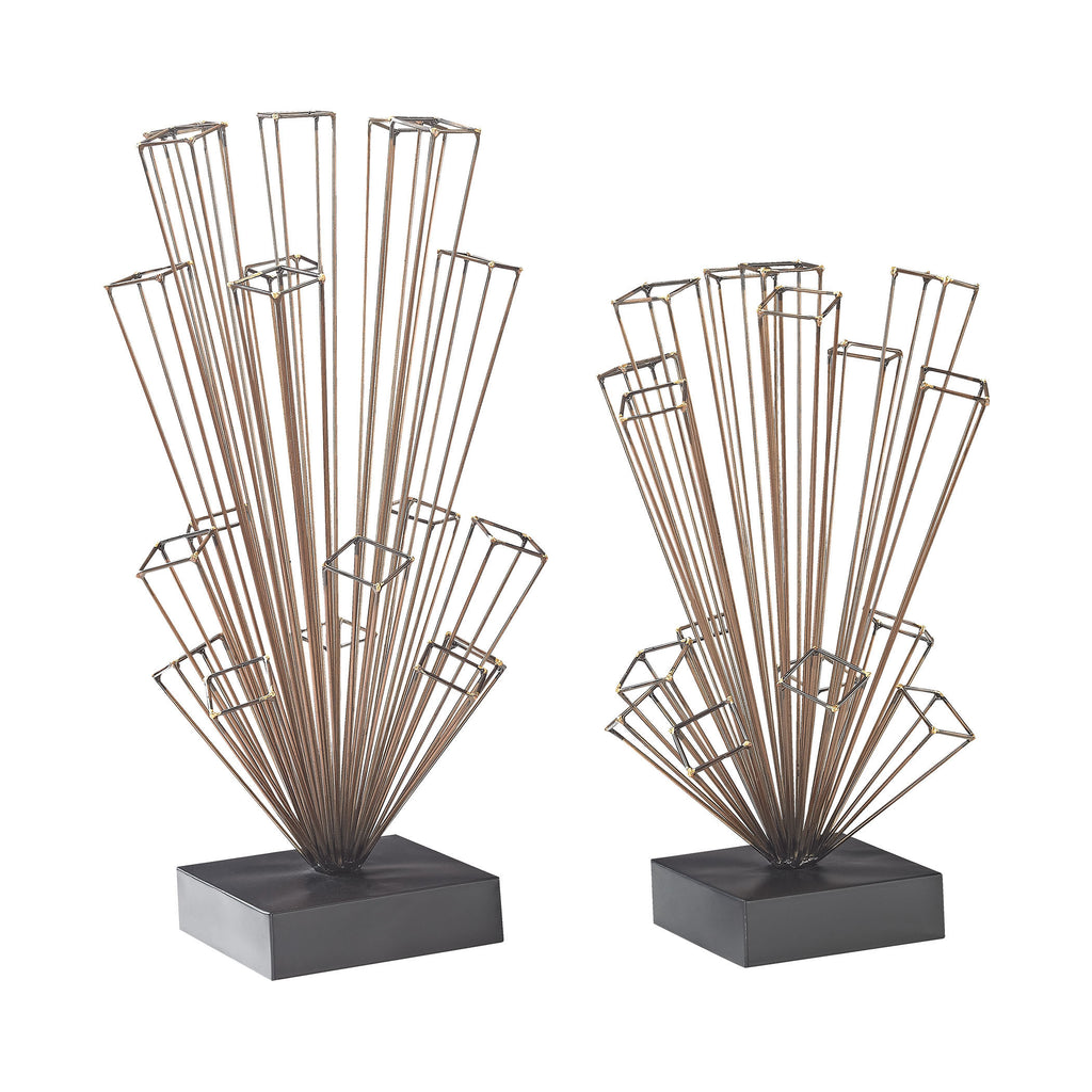 3138-272/S2 Parallax 2 Piece Accessory Set In Soldered Raw Iron, Accessory, Sterling, - ReeceFurniture.com - Free Local Pick Ups: Frankenmuth, MI, Indianapolis, IN, Chicago Ridge, IL, and Detroit, MI