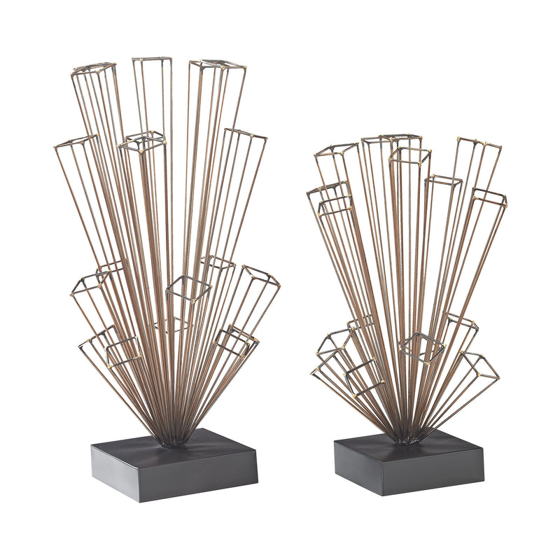 3138-272/S2 Parallax 2 Piece Accessory Set In Soldered Raw Iron, Accessory, Sterling, - ReeceFurniture.com - Free Local Pick Ups: Frankenmuth, MI, Indianapolis, IN, Chicago Ridge, IL, and Detroit, MI