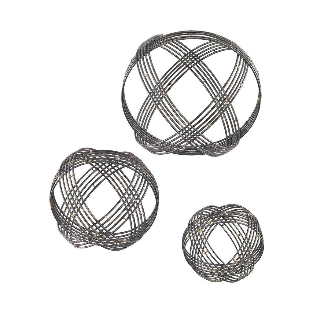 3138-274/S3 Warp Wall Decor In Soldered Raw Iron - Set of 3, Wall Decor, Sterling, - ReeceFurniture.com - Free Local Pick Ups: Frankenmuth, MI, Indianapolis, IN, Chicago Ridge, IL, and Detroit, MI