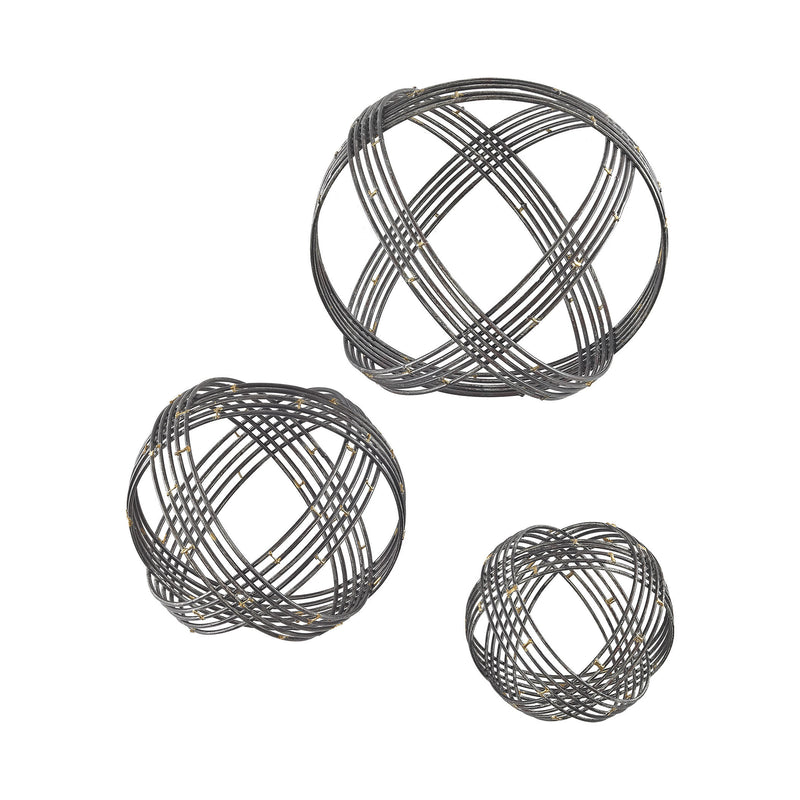 3138-274/S3 Warp Wall Decor In Soldered Raw Iron - Set of 3, Wall Decor, Sterling, - ReeceFurniture.com - Free Local Pick Ups: Frankenmuth, MI, Indianapolis, IN, Chicago Ridge, IL, and Detroit, MI
