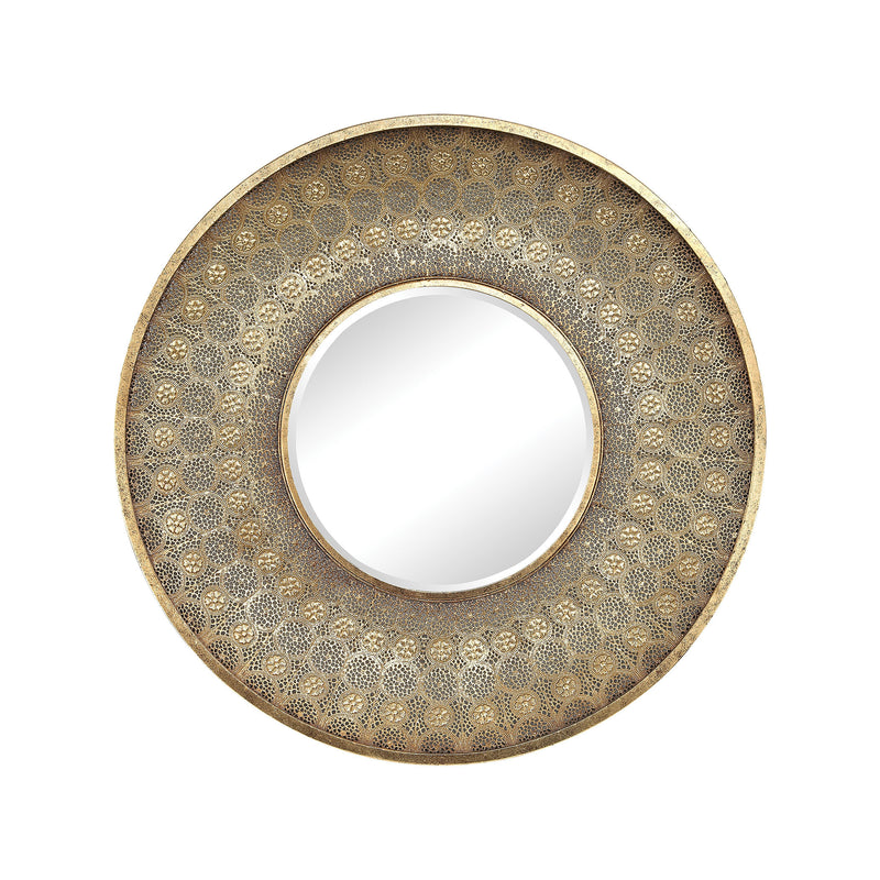 3138-278 Lagos Metal Framed Wall Mirror In Gold - Free Shipping!, Mirror, Sterling, - ReeceFurniture.com - Free Local Pick Ups: Frankenmuth, MI, Indianapolis, IN, Chicago Ridge, IL, and Detroit, MI